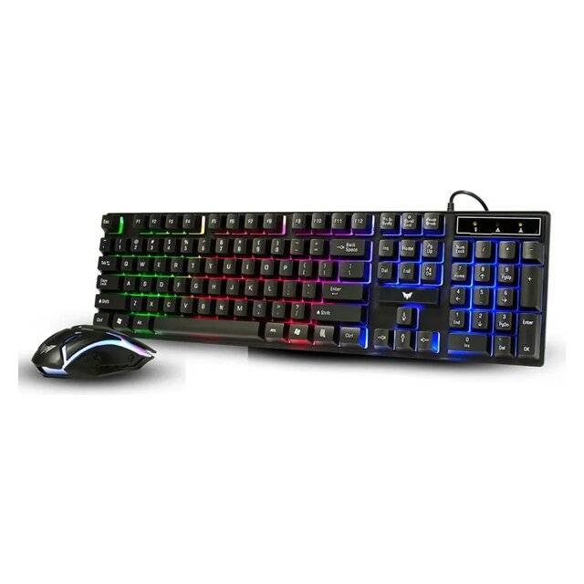 Crown CMCKG-201 Gaming Keyboard & Mouse Combo – Mizzo Shopping