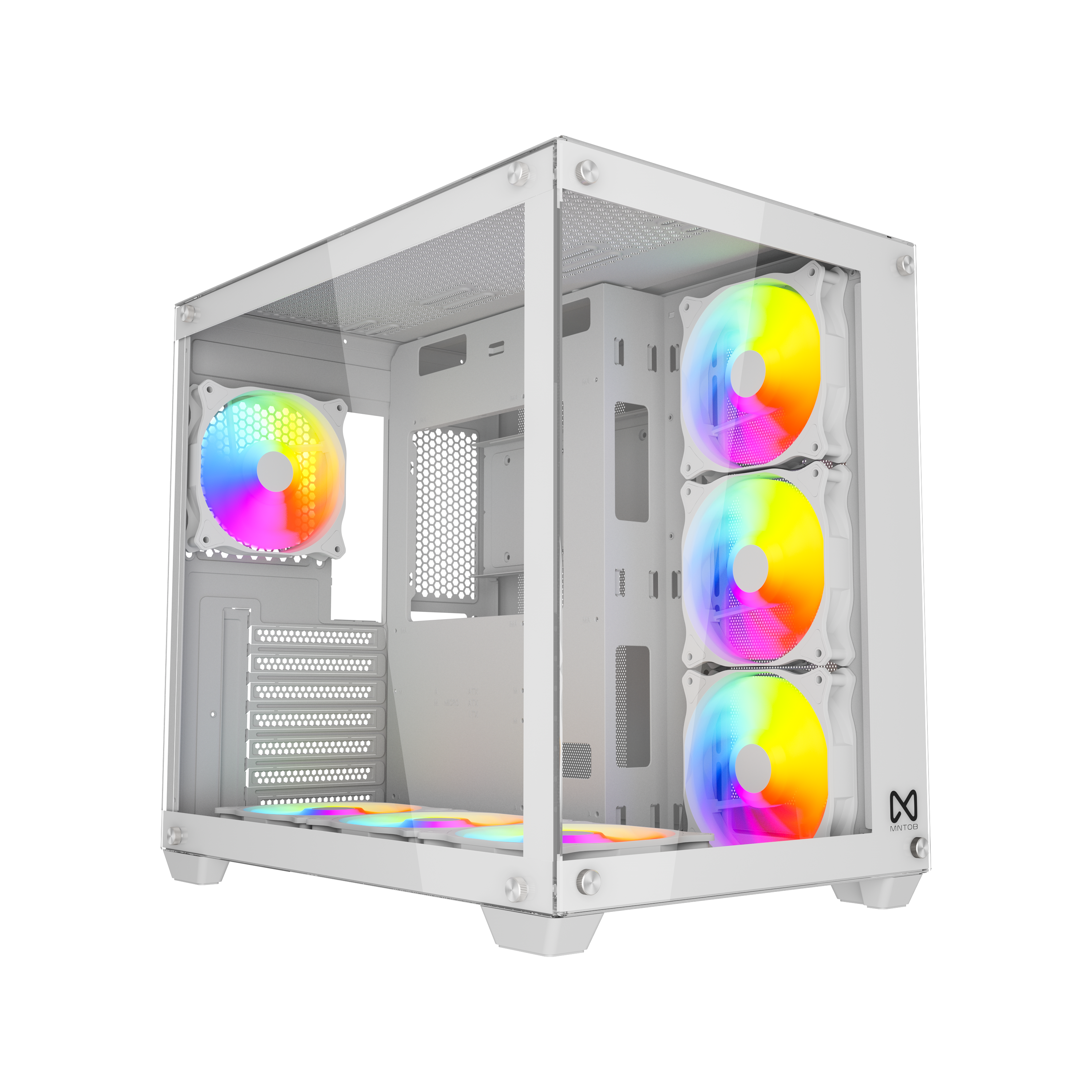 MN-3000W Tokyo White 7Fan ARGB MNTOB Case