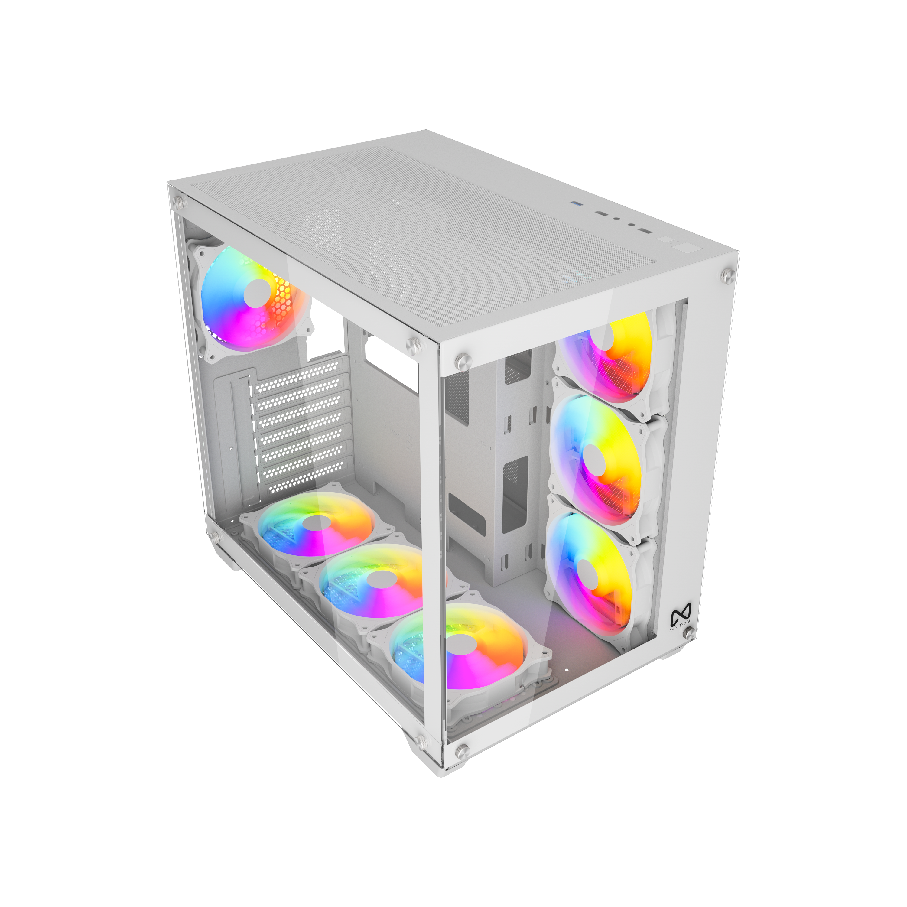 MN-3000W Tokyo White 7Fan ARGB MNTOB Case