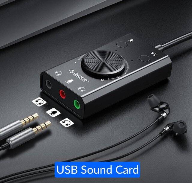 Orico SC2 External Sound Card Adapter 3-AUX