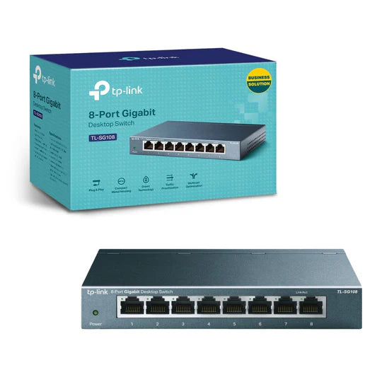 TP-Link TL-SG108 V9 8-Port Gigabit Desktop Switch