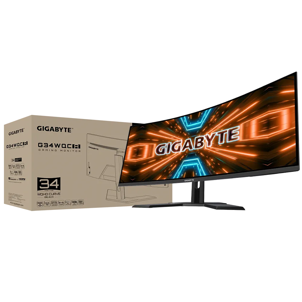 GIGABYTE G34WQC A Gaming Curved Monitor