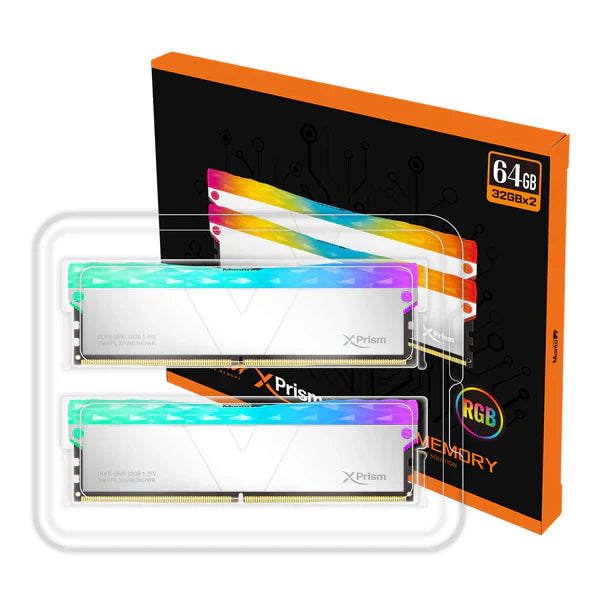 V-Color DDR5 Manta XSky RGB 32GB (16GBx2)Gaming Memory