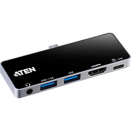 ATEN USB-C Travel Dock with Power Pass-Through