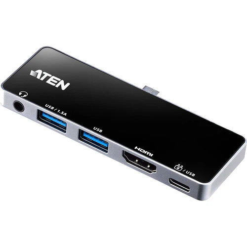 ATEN USB-C Travel Dock with Power Pass-Through