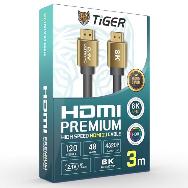 Tiger HDMI 2.1 8K 3M Cable