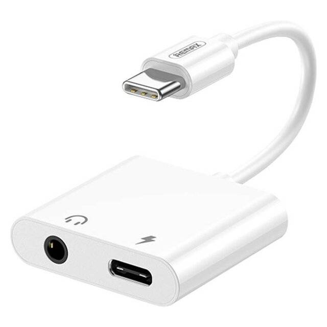 Remax USB-C to 3.5mm + USB-C Adapter RL-LA11