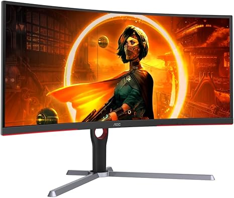 AOC CU34G3S 34 inch WQHD 165Hz 1ms VA Curved Gaming Monitor