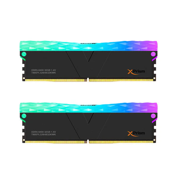 RAM V-COLOR MANTA XPRISM RGB DRR5 64GB 2X32G CL32