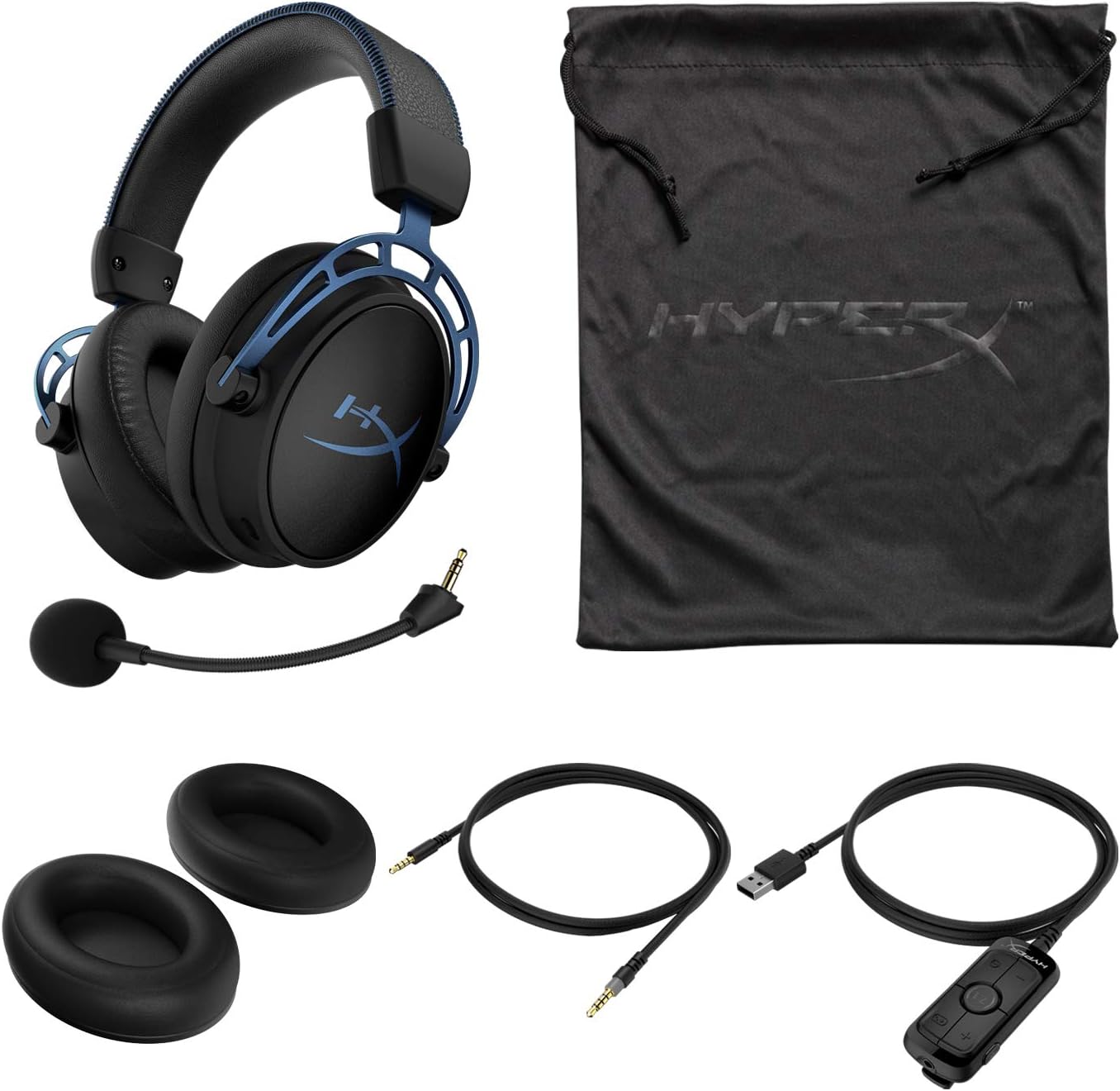 HyperX Cloud Alpha S – Wired PC Gaming Headset with 7.1 Surround Sound and Bass Adjustment