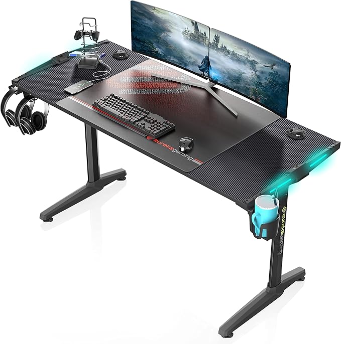 EUREKA ERK-55B-V2 Gaming Desk