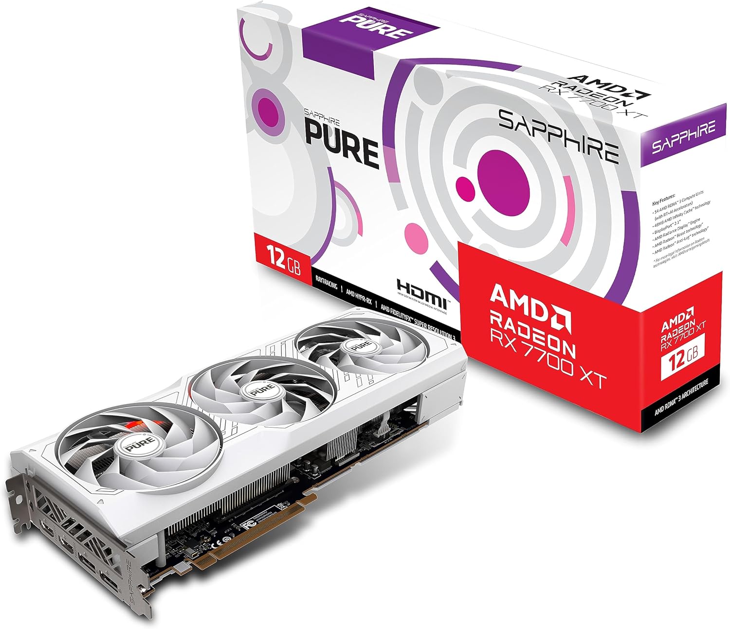 Sapphire PURE AMD Radeon RX 7700 XT 12GB