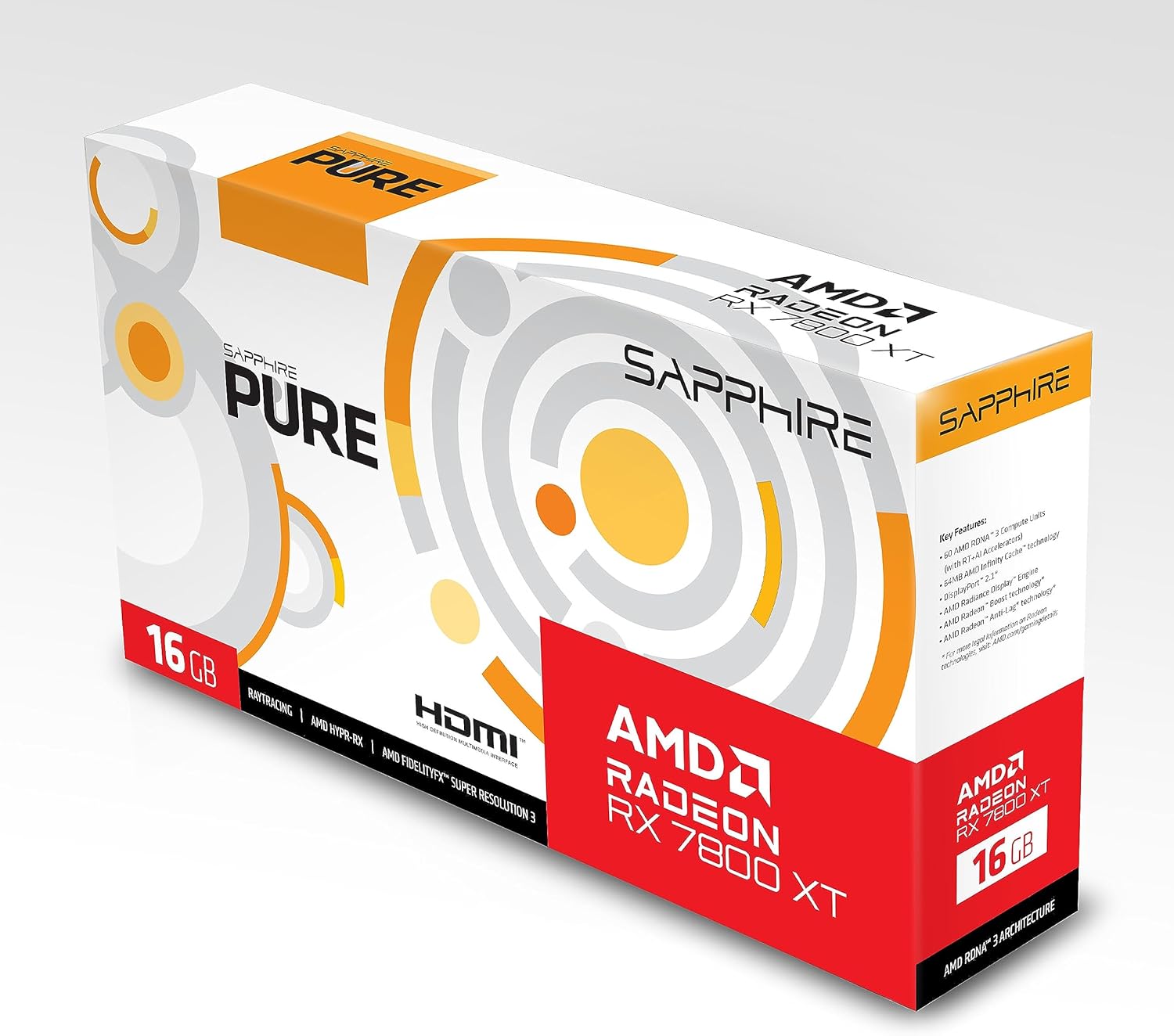 Sapphire Pure AMD Radeon RX 7800 XT 16GB