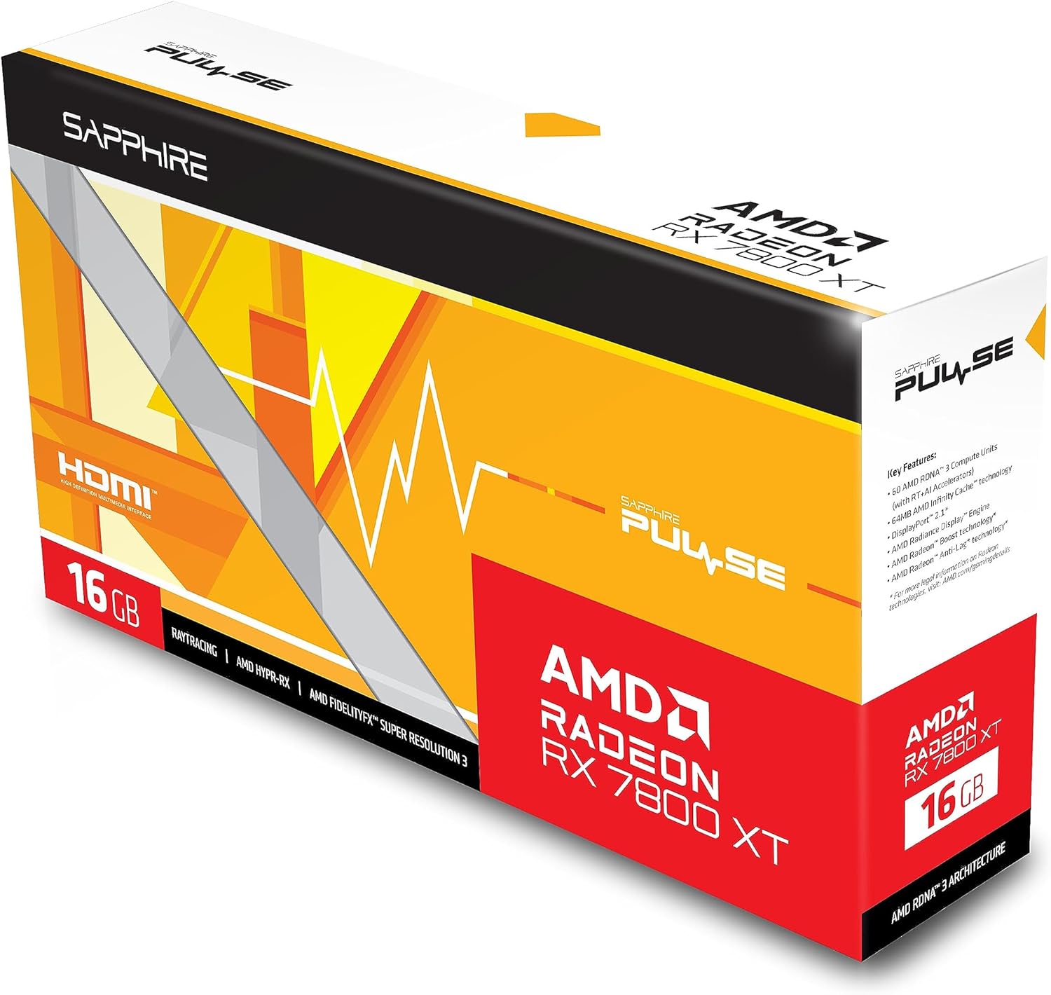 Sapphire Pulse AMD Radeon RX 7800 XT 16GB