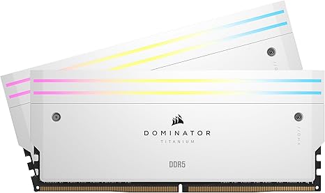 Corsair Dominator Titanium 32GB (2x16GB) 7200MHz DDR5 Memory Kit White