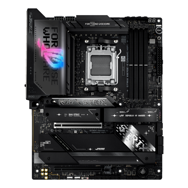ASUS ROG Strix X870E-E Gaming WiFi Motherboard – AMD AM5, DDR5, WiFi 7, ATX, 3-Year Warranty