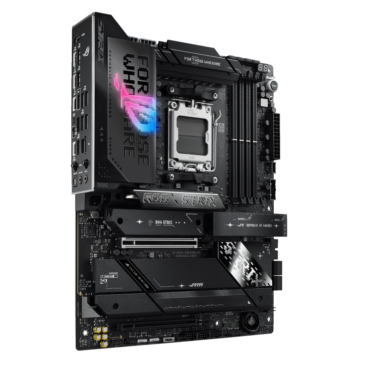 ASUS ROG Strix X870E-E Gaming WiFi Motherboard – AMD AM5, DDR5, WiFi 7, ATX, 3-Year Warranty