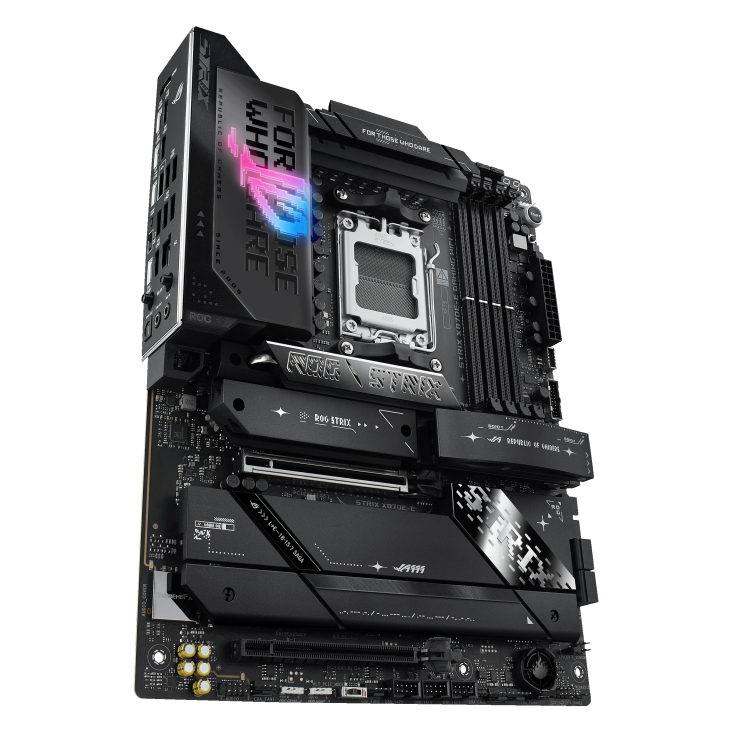 ASUS ROG Strix X870E-E Gaming WiFi Motherboard – AMD AM5, DDR5, WiFi 7, ATX, 3-Year Warranty