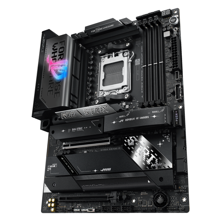 ASUS ROG Strix X870E-E Gaming WiFi Motherboard – AMD AM5, DDR5, WiFi 7, ATX, 3-Year Warranty