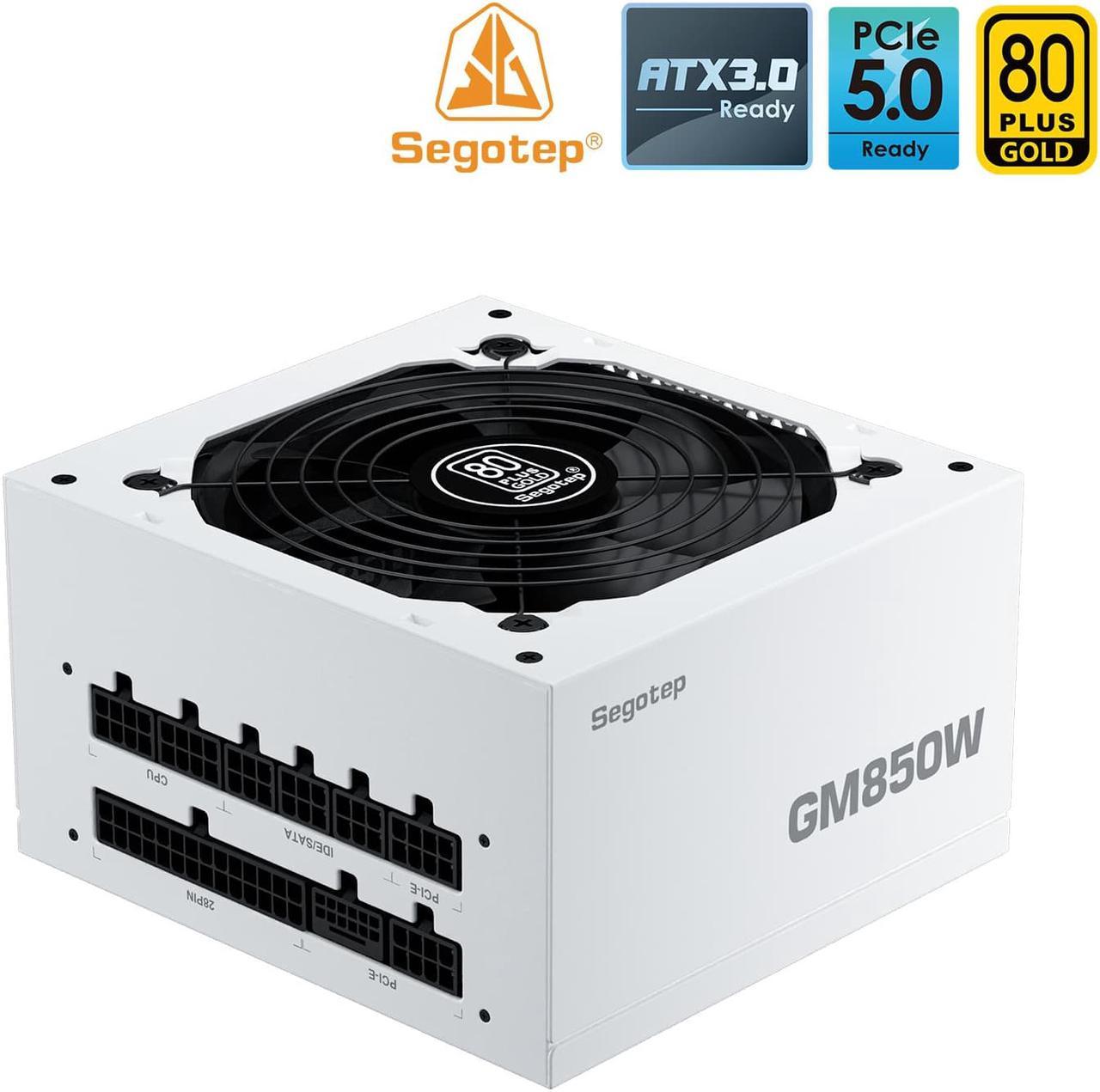 Segotep PSU 850W White PCIe 5.0 Full Modular 80 Plus Gold