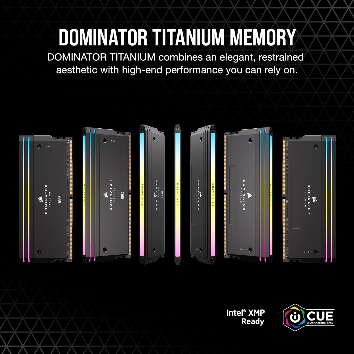 Corsair Dominator Titanium 32GB (2x16GB) 7200MHz DDR5 Memory Kit Black