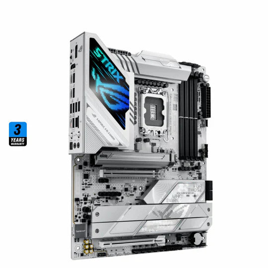 ASUS ROG Strix Z890-A Gaming WiFi Motherboard – LGA 1851, DDR5, WiFi 7, ATX, White, 3-Year Warranty