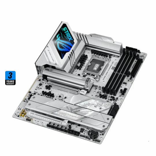 ASUS ROG Strix Z890-A Gaming WiFi Motherboard – LGA 1851, DDR5, WiFi 7, ATX, White, 3-Year Warranty