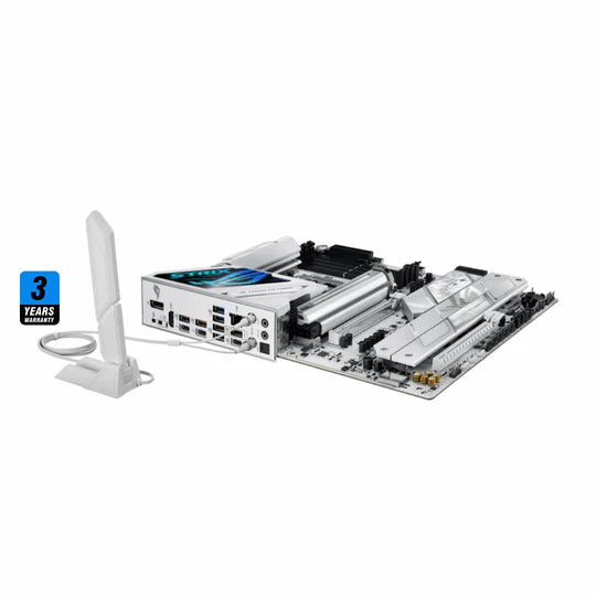 ASUS ROG Strix Z890-A Gaming WiFi Motherboard – LGA 1851, DDR5, WiFi 7, ATX, White, 3-Year Warranty