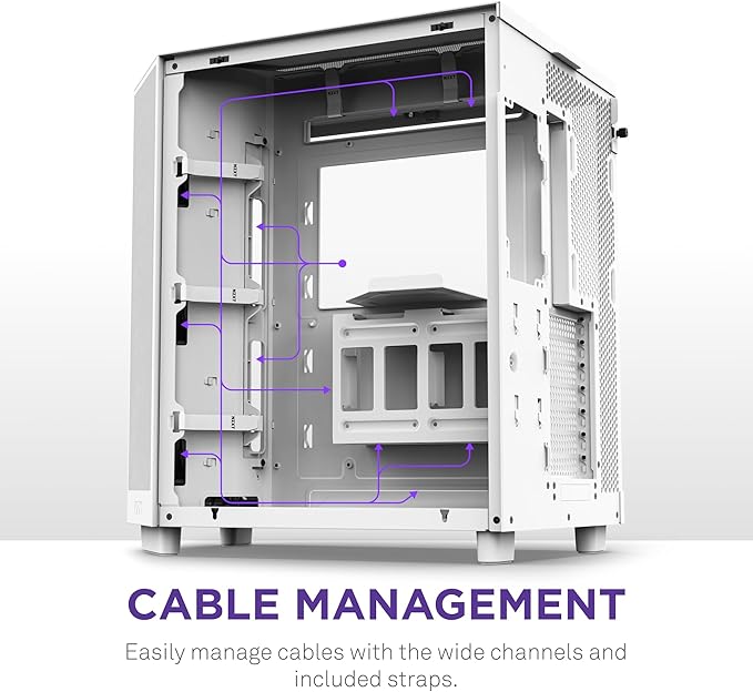 NZXT H6 Flow Compact Dual-Tower Case White