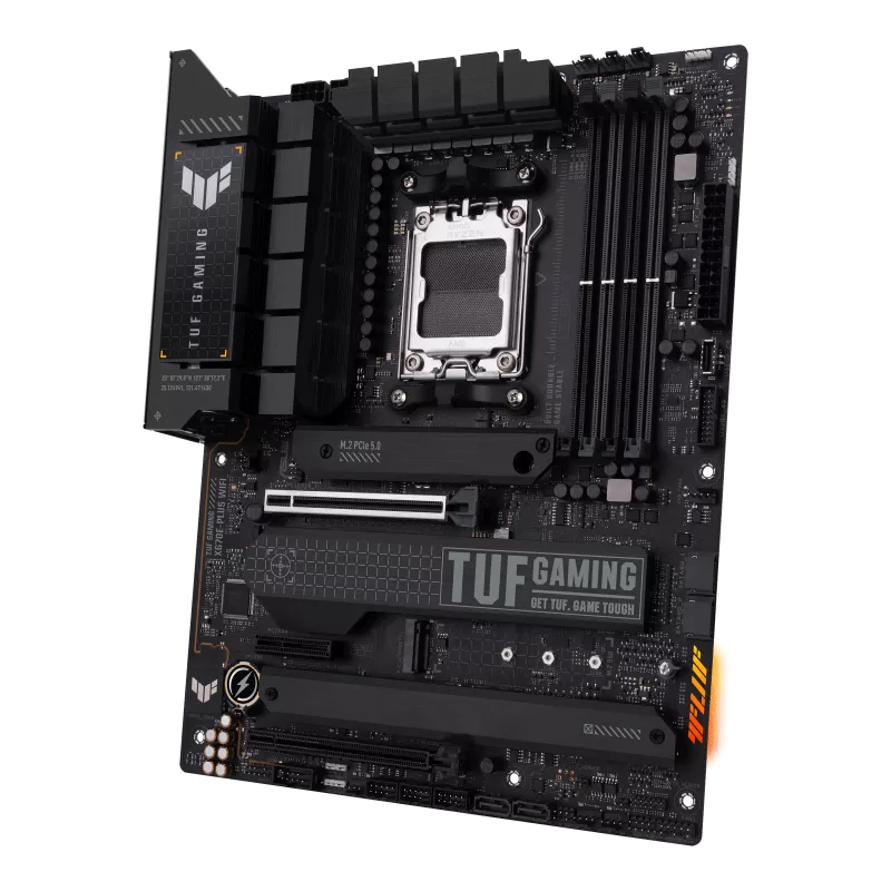 ASUS TUF Gaming X670E-Plus Motherboard – AMD Ryzen AM5, DDR5, ATX, 3-Year Warranty
