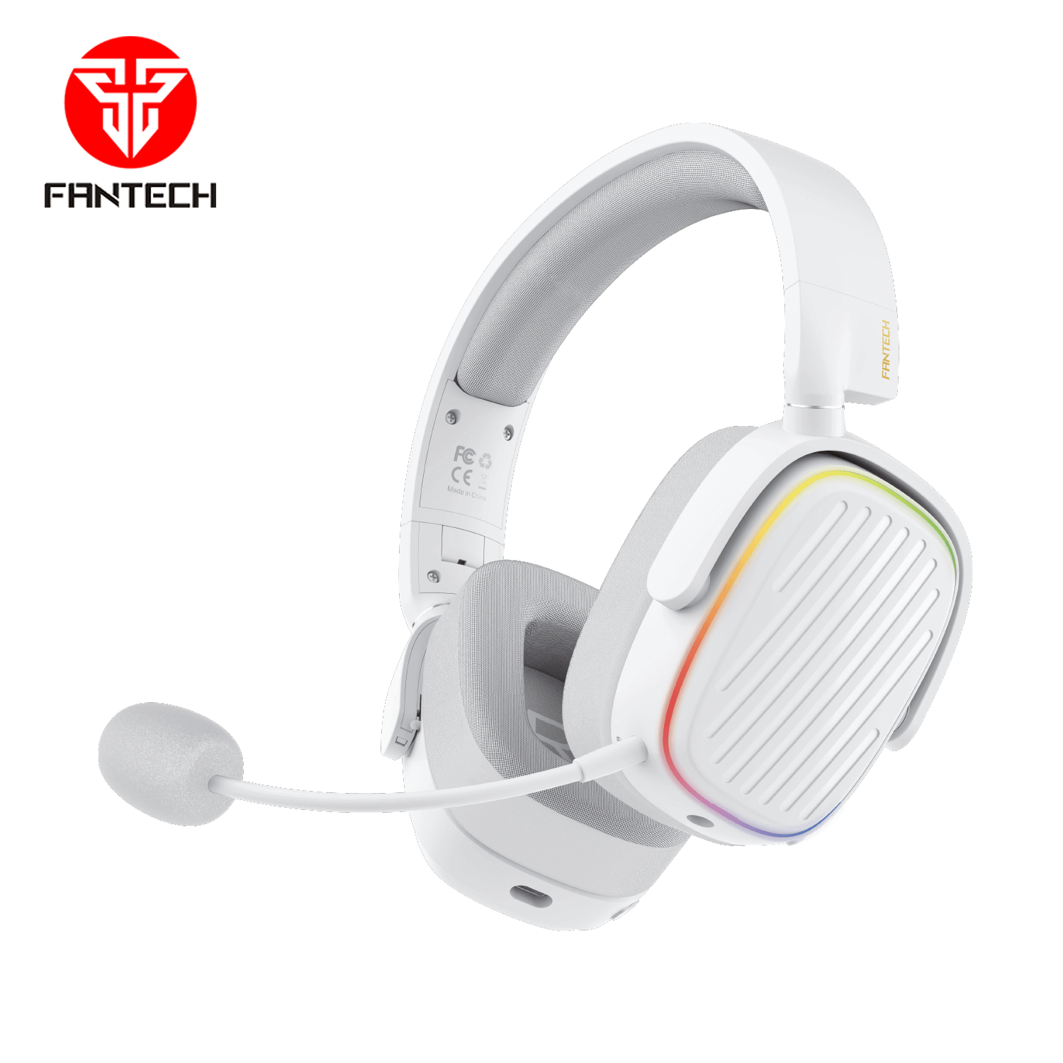 Fantech Harmony WHG02 Wireless & Bluetooth Headphones – Tri-Mode Connection (White)