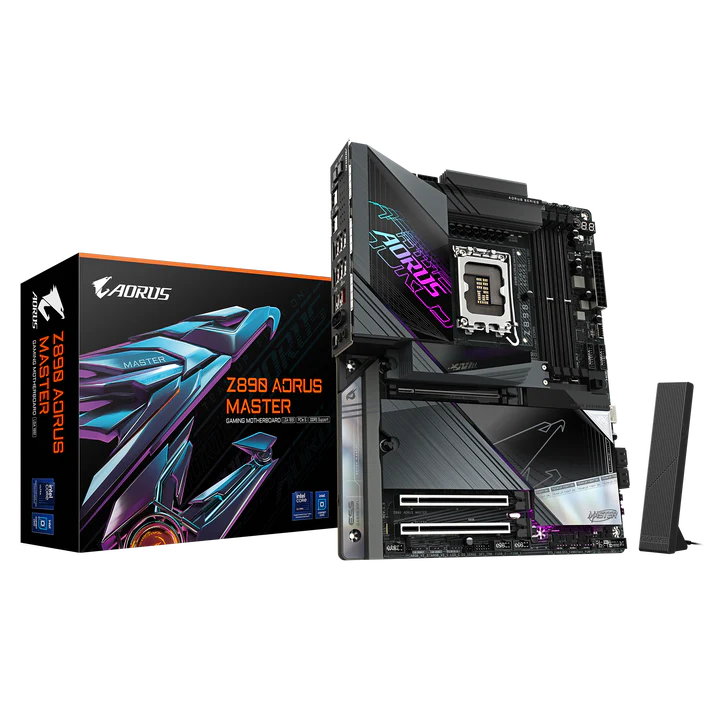 Gigabyte Z890 AORUS MASTER Motherboard for Intel® Core™ Ultra, DDR5, PCIe 5.0, Wi-Fi 7, Thunderbolt™ 4, ATX