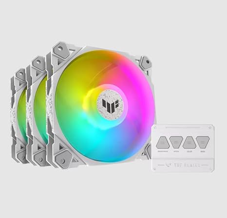 ASUS TUF Gaming TF120 ARGB 3 in1 Fan Kit White