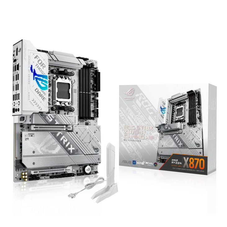 ASUS ROG Strix X870-A Gaming Motherboard – AMD Ryzen AM5, DDR5, SATA 6Gb/s, ATX