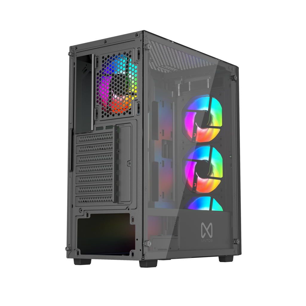 MNTOB STORM MESH BLACK 4Fan ARGB Case MN-2080B