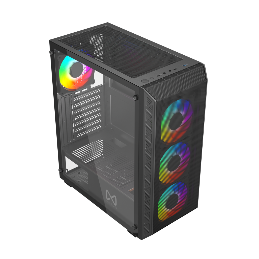 MNTOB STORM MESH BLACK 4Fan ARGB Case MN-2080B