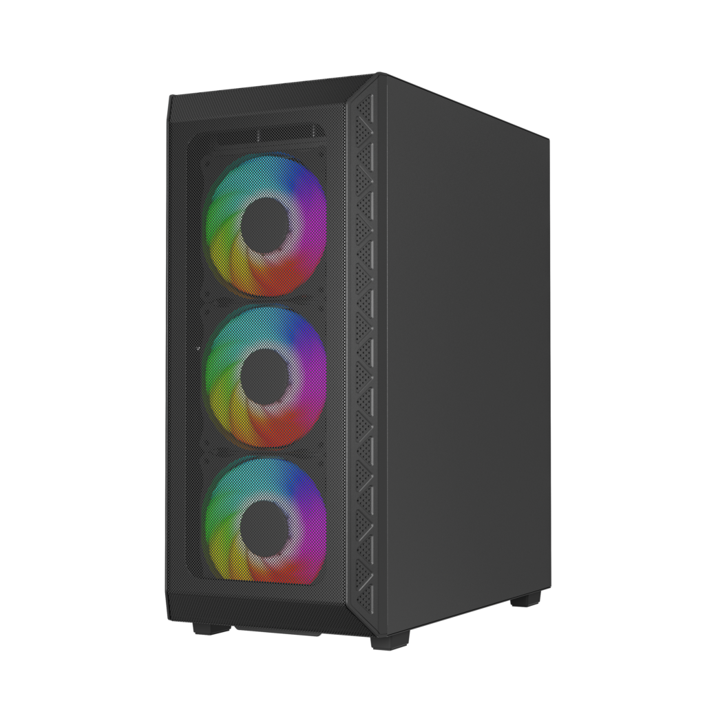 MNTOB STORM MESH BLACK 4Fan ARGB Case MN-2080B