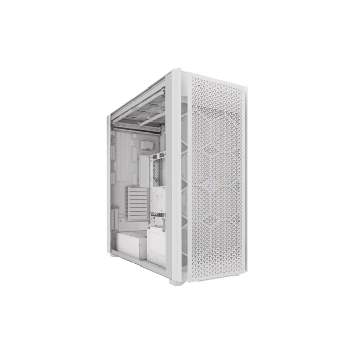 CORSAIR 9000D iCUE LINK Airflow Super-Tower PC Case – Tempered Glass – White