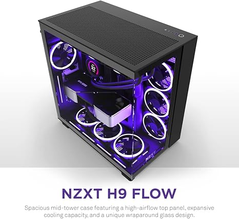 NZXT H9 Flow Edition ATX Mid Tower Case Black