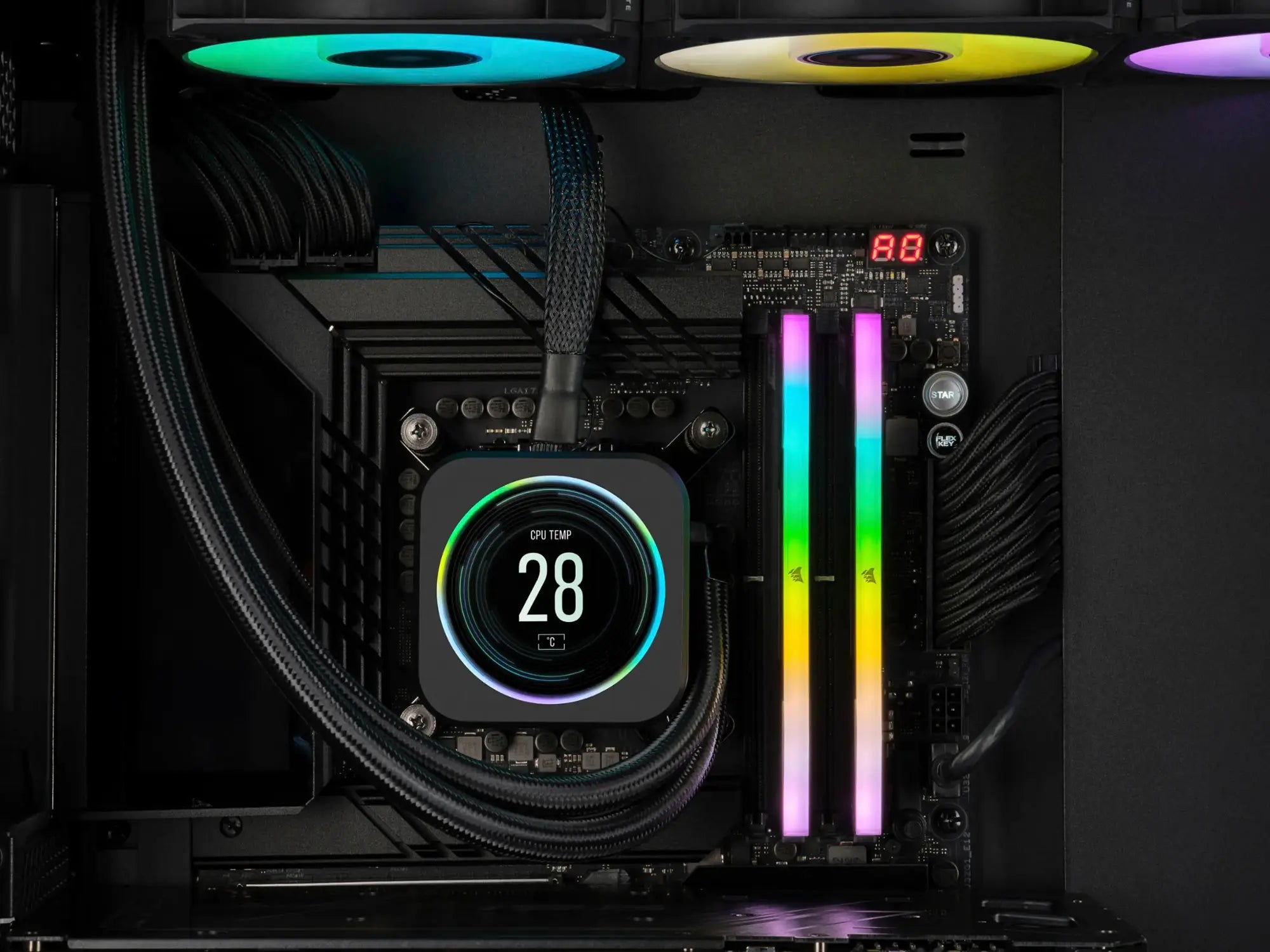 Corsair Vengeance RGB 32GB C36 (2x16GB) 6000MHz DDR5 Memory Kit