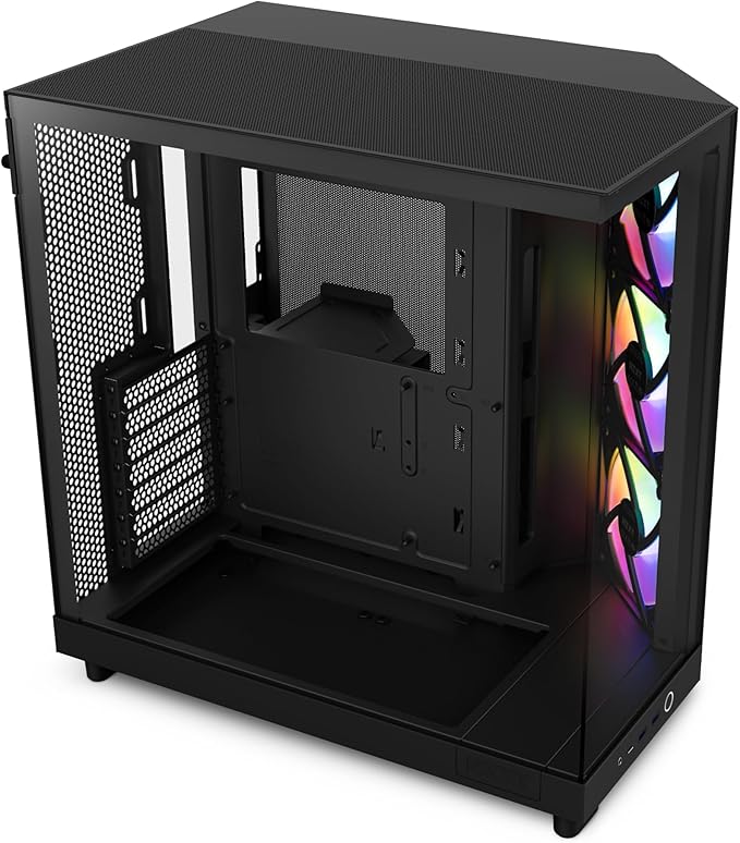 NZXT H6 Flow Compact Dual-Tower RGB Case Black