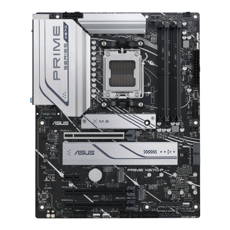 ASUS Prime X670-P Gaming Motherboard – AMD Ryzen AM5, DDR5, SATA 6Gb/s, ATX