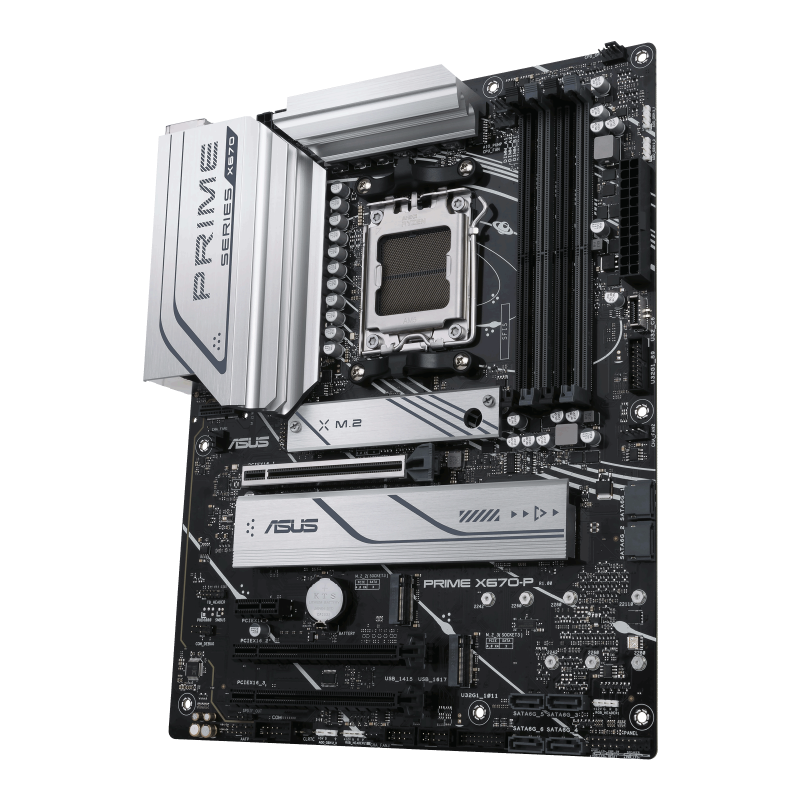 ASUS Prime X670-P Gaming Motherboard – AMD Ryzen AM5, DDR5, SATA 6Gb/s, ATX