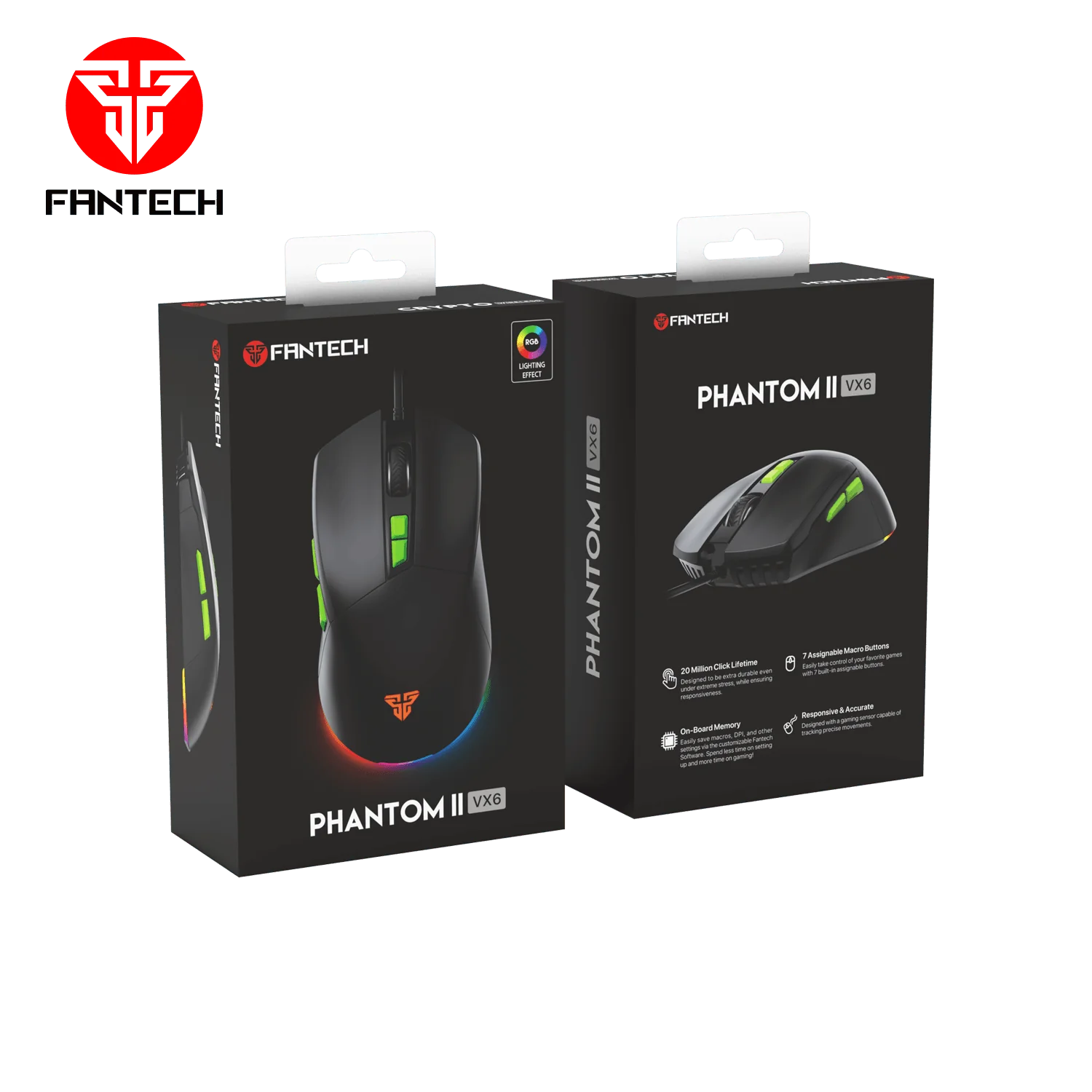 Fantech VX6 Phantom II Gaming Mouse Black