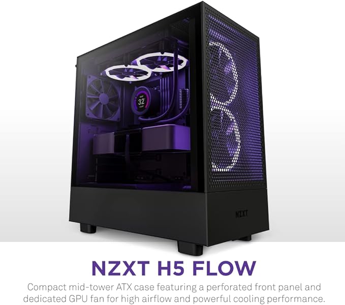 NZXT H5 Flow Edition ATX Mid Tower Case Black