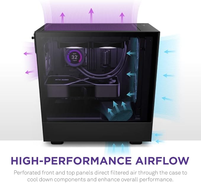 NZXT H5 Flow Edition ATX Mid Tower Case Black