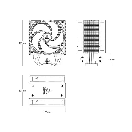 Arctic Freezer 36 CO - Black CPU Cooler