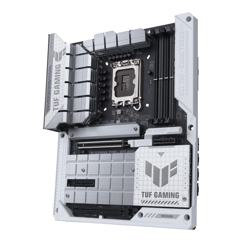 ASUS TUF Gaming Z790-BTF WiFi Motherboard – LGA 1700, ATX, White, 3-Year Warranty