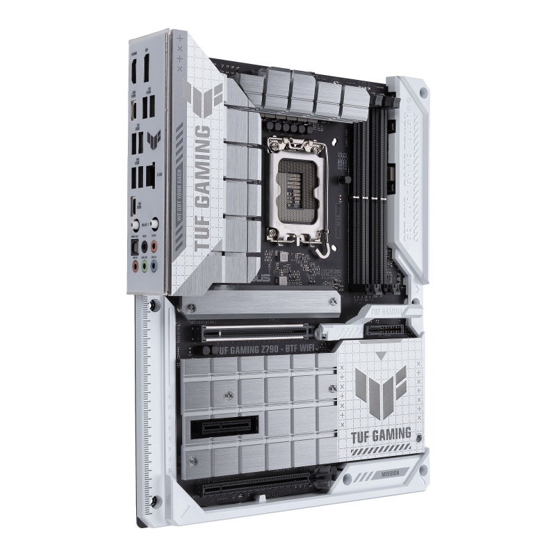 ASUS TUF Gaming Z790-BTF WiFi Motherboard – LGA 1700, ATX, White, 3-Year Warranty