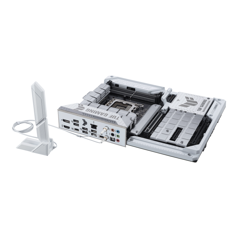 ASUS TUF Gaming Z790-BTF WiFi Motherboard – LGA 1700, ATX, White, 3-Year Warranty